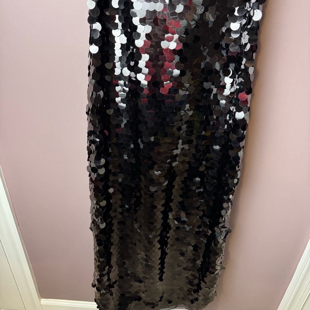 NWT Tuckernuck Jet Black Sequin Roxy Dress - Picture 4 of 9